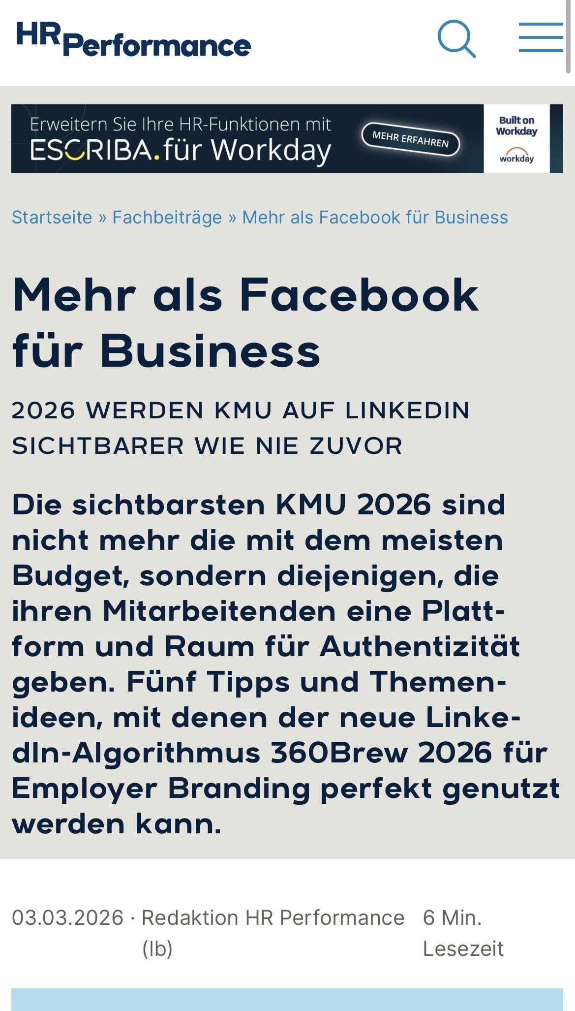 HR Performance online