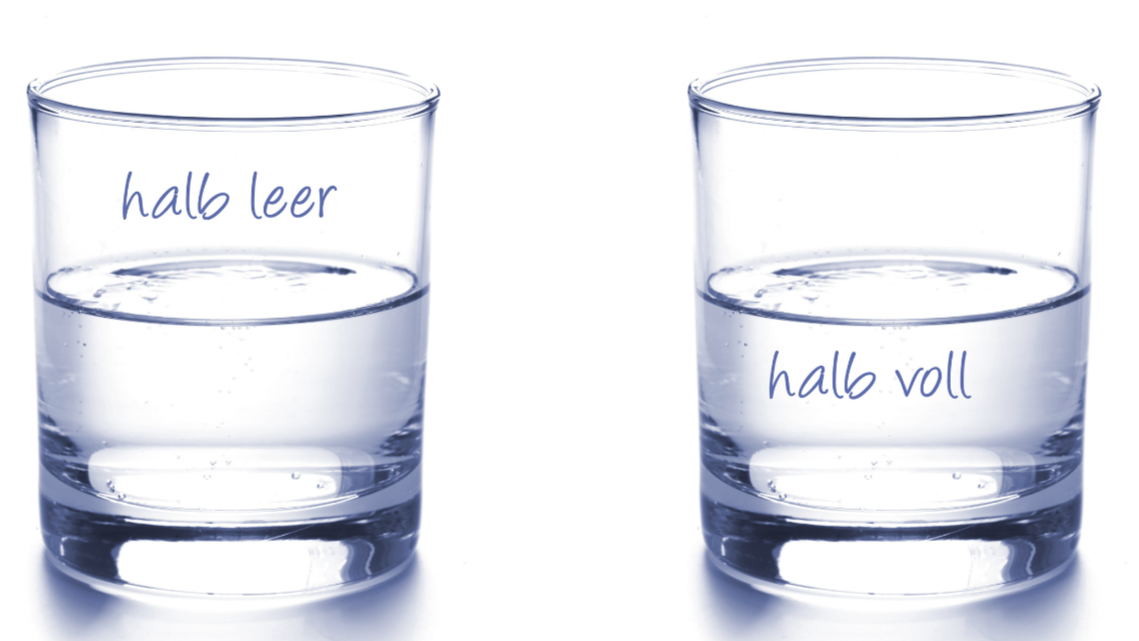 Glas hableer oder halbvoll wegen Corona Krise
