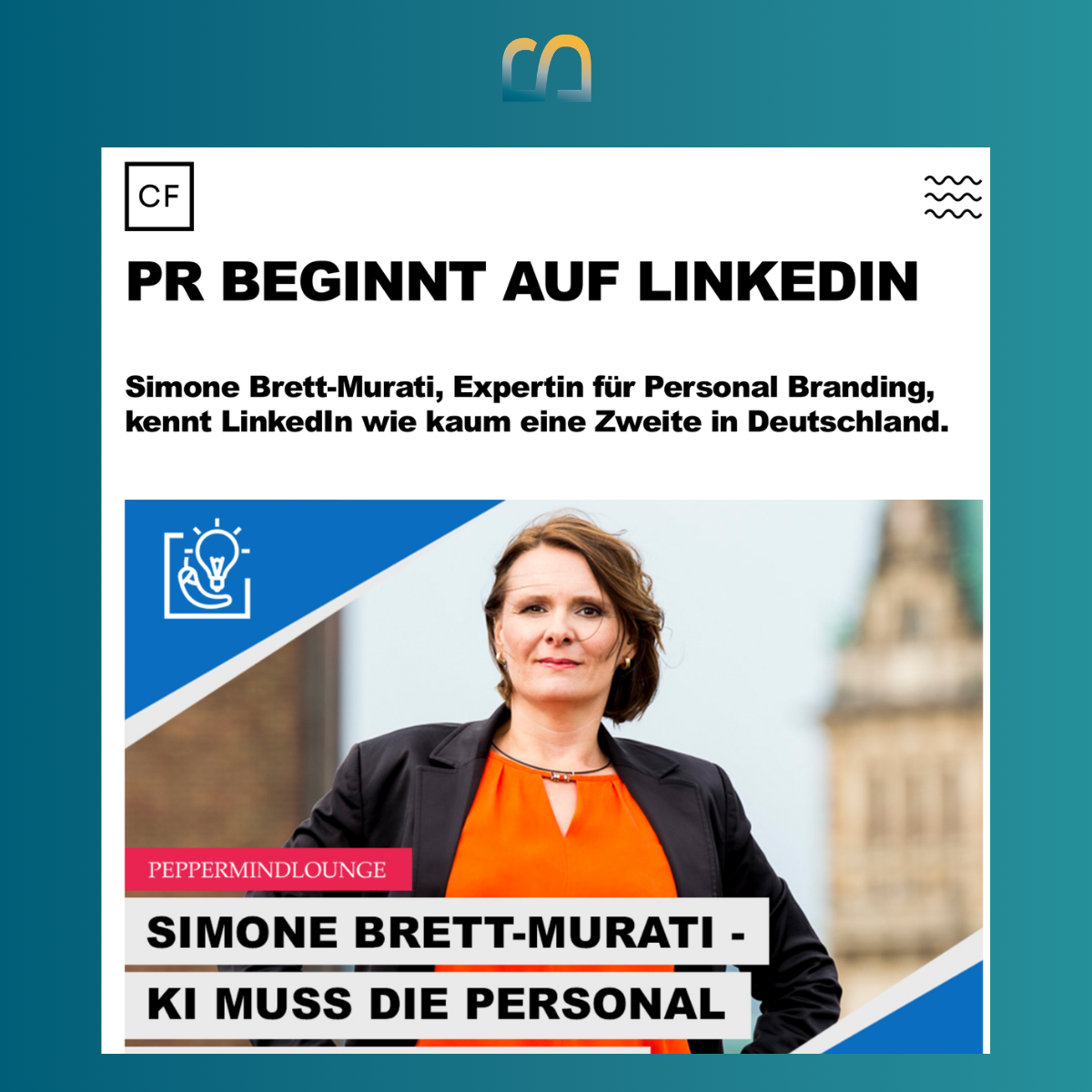 Simone Brett-Murati in der Peppermind Lounge